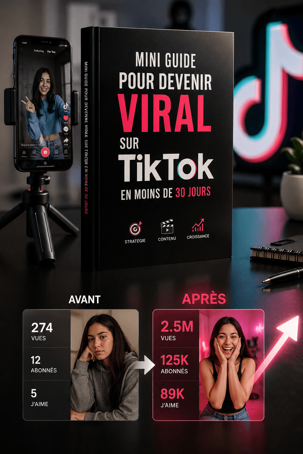 Mini guide pour devenir viral en 30 jours sur tiktok